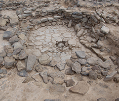 One of the excavated structures at Shubayqa - click to enlarge