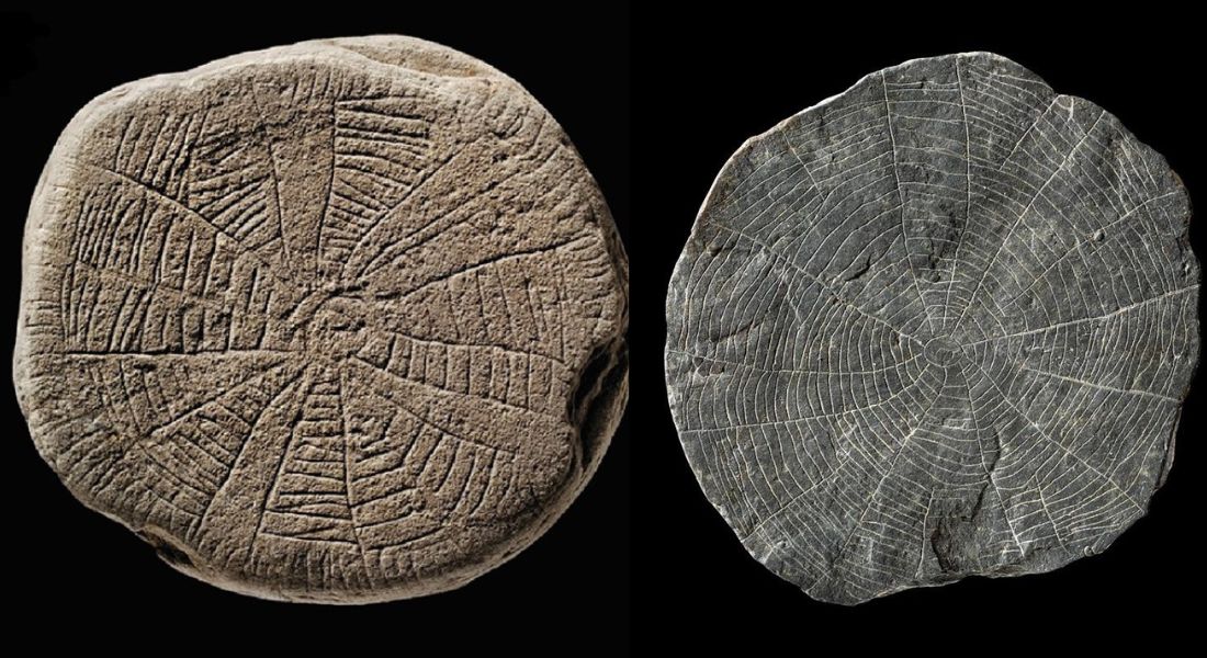 Sun stones found on the island Bornholm. Photo: National Museum of Denmark